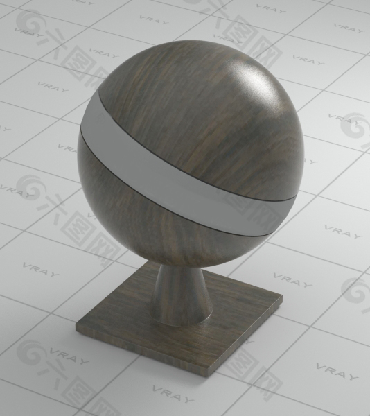 木纹材质球模型
