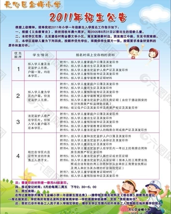 学校招生公告图片