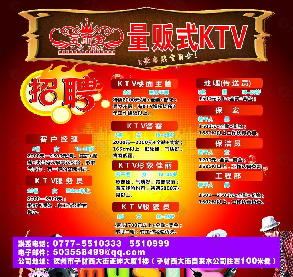 量贩式ktv 招聘图片