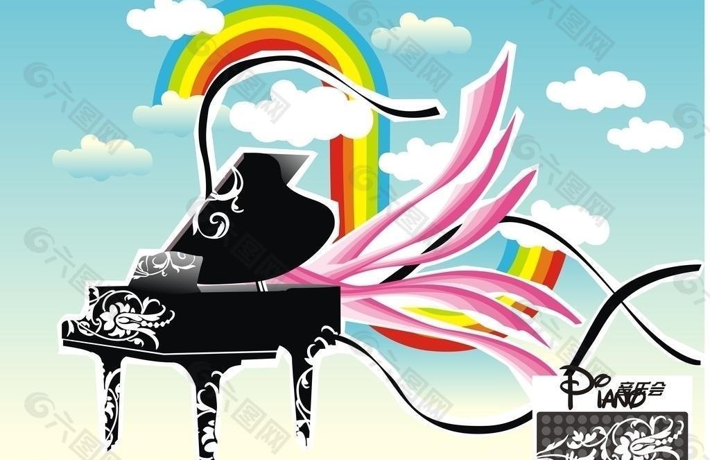 “ 云中漫步 ” 钢琴音乐会广告图片