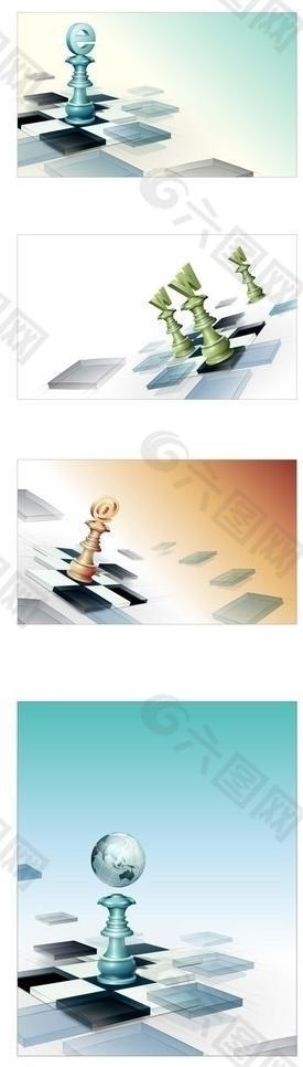 3d 数码国际象棋图片