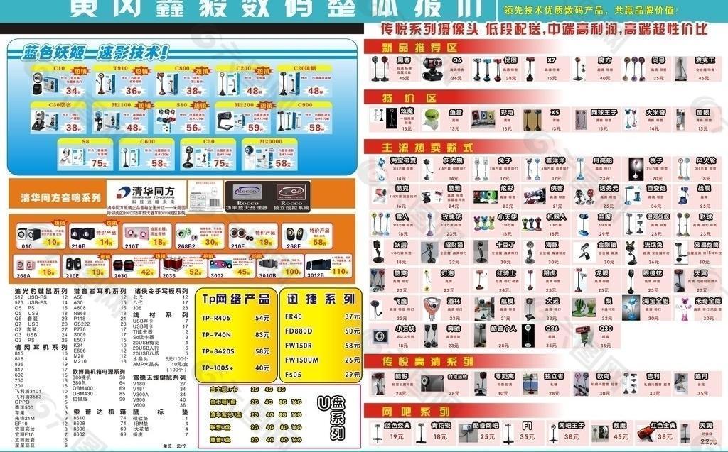 数码产品报价单图片