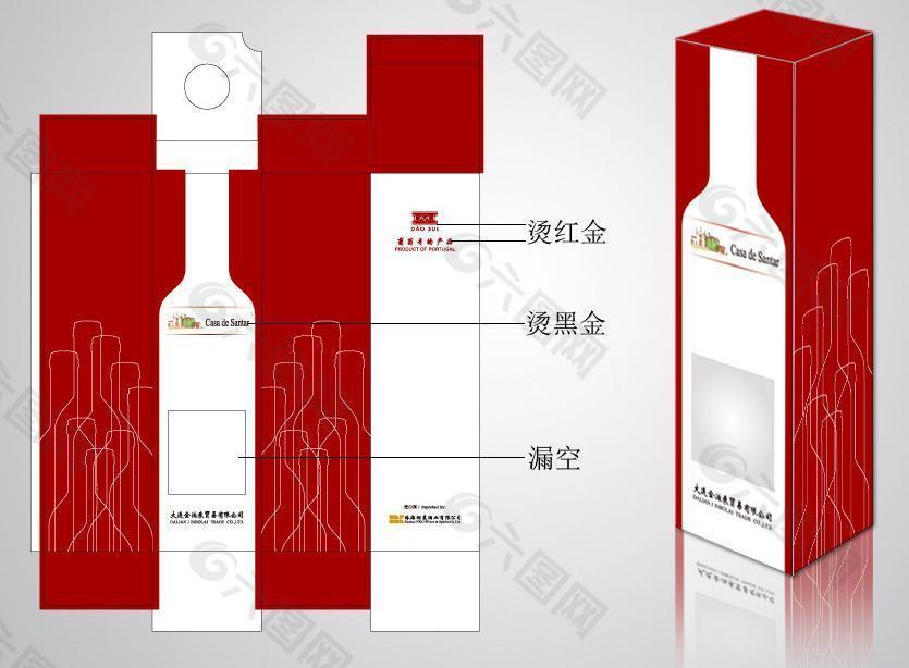 红酒包装盒图片