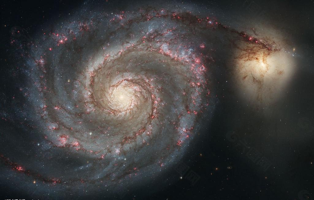 m51 旋涡星系图片
