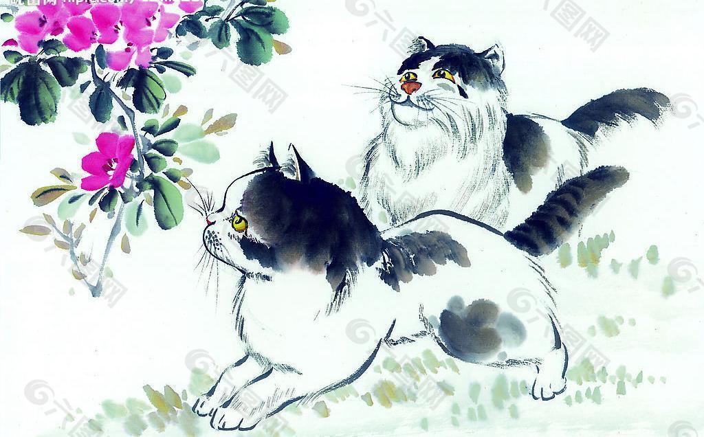 中国画--猫(51张)图片