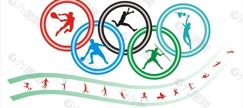 奥运五环 体育标识图片