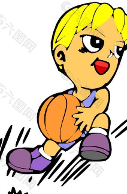 篮球 卡通运动人物图片