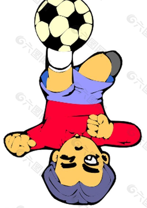足球 卡通运动人物图片