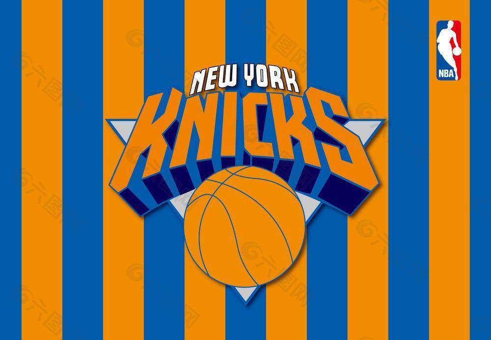 纽约尼克斯队徽矢量标志图片