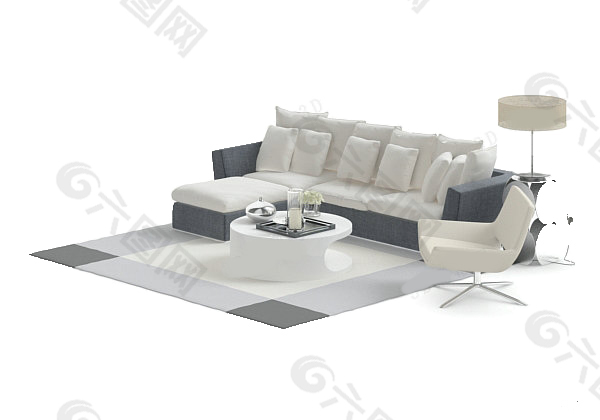 单体沙发模型