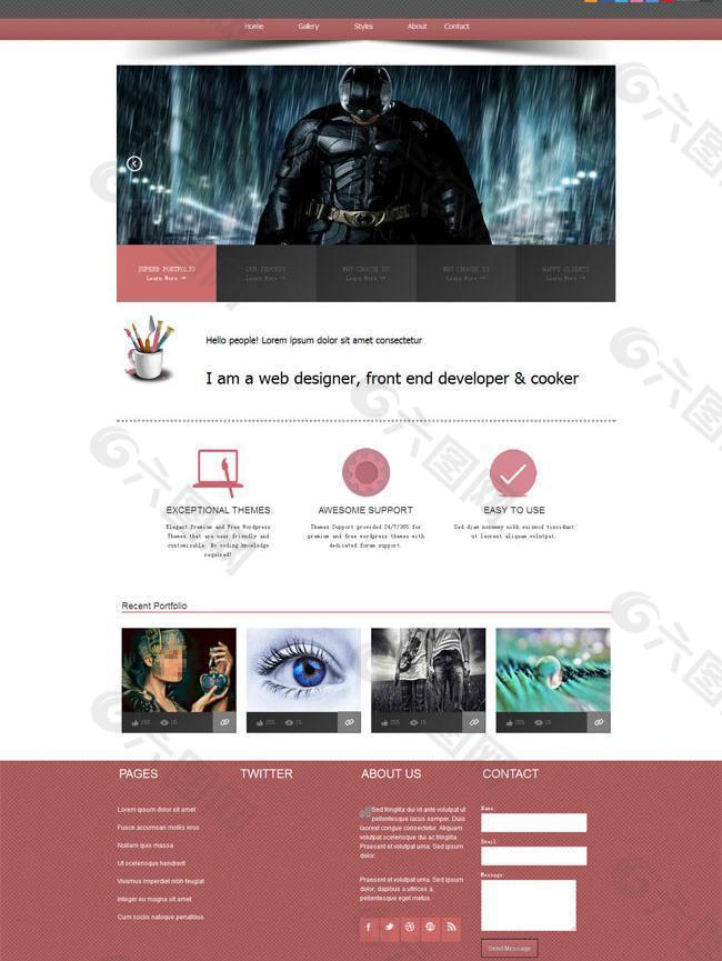 html5模板下载图片
