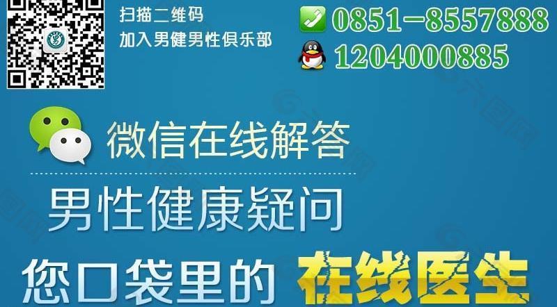 男科微信医院广告素材图片