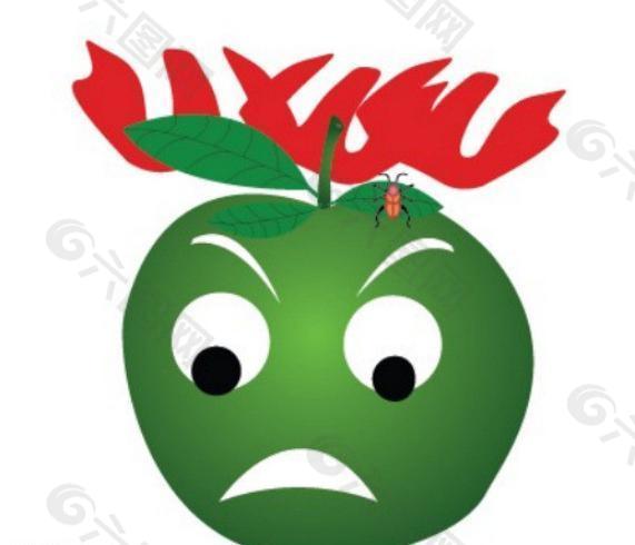 苹果 愤怒表情图片
