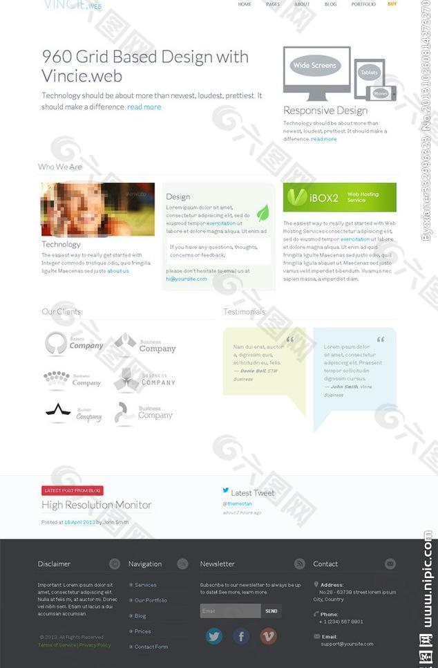 企业商业html图片