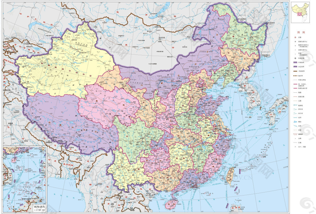 最新高清中国地图