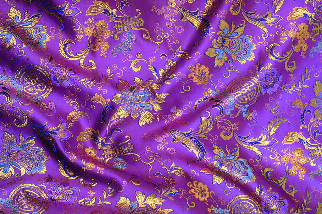 紫色优雅绸缎高清素材图片