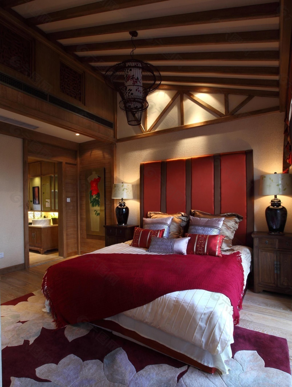 卧室红木装修效果图图片