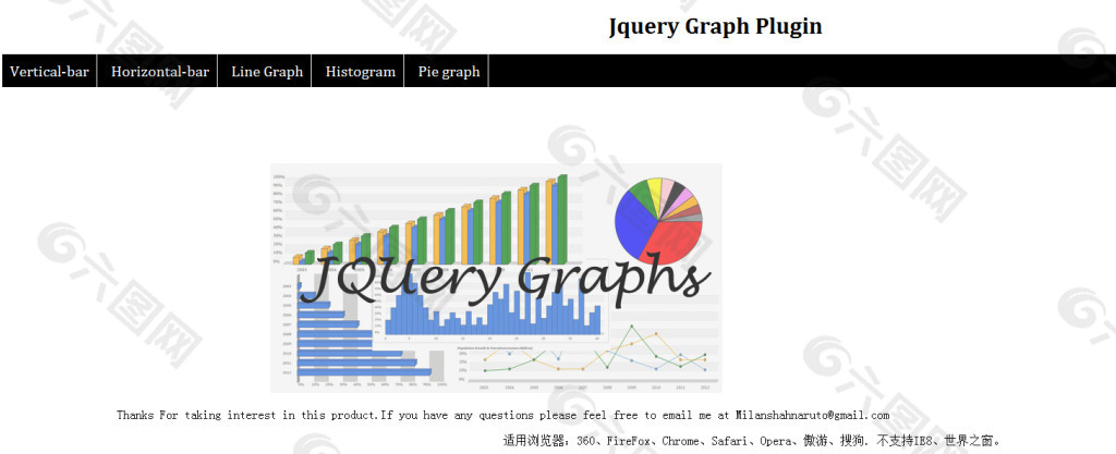 jQuery动态统计图形插件HTML特效