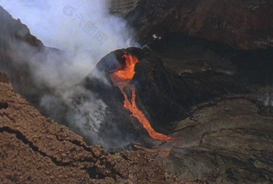 自然火山岩浆模板下载