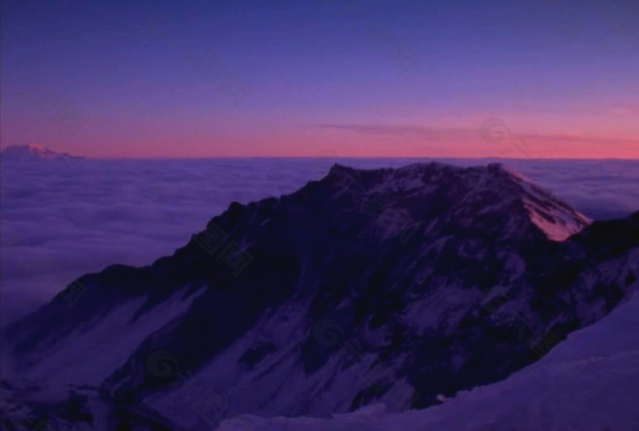 美丽的雪山风光素材下载