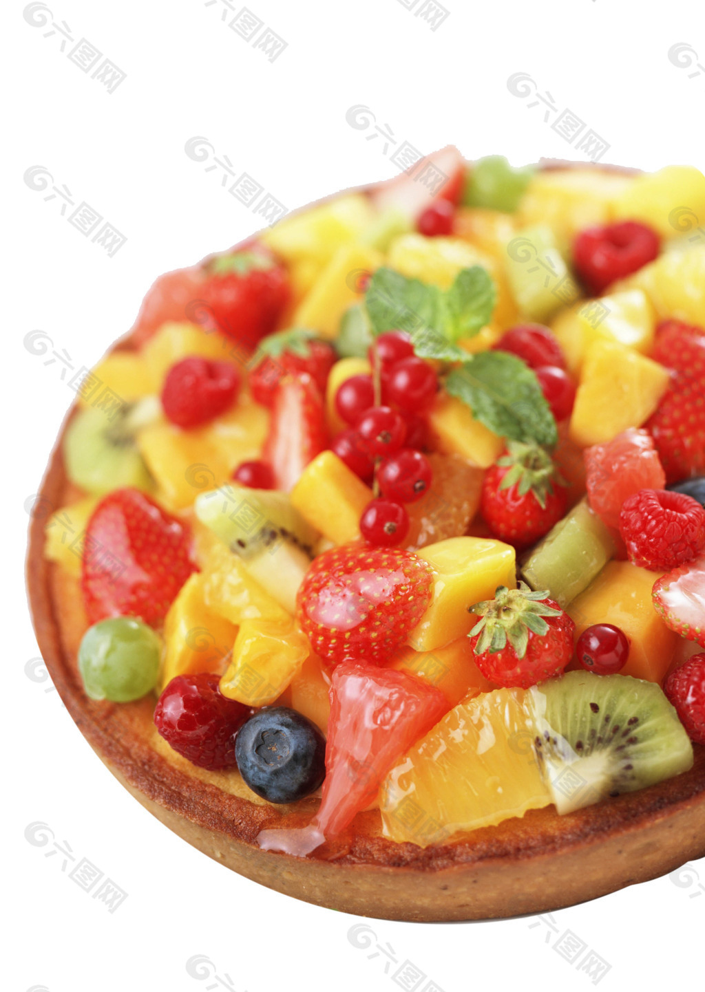 水果披萨素材图
