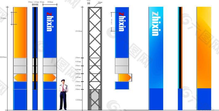 大型指示标牌