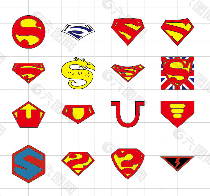 超人标志变形设计之三