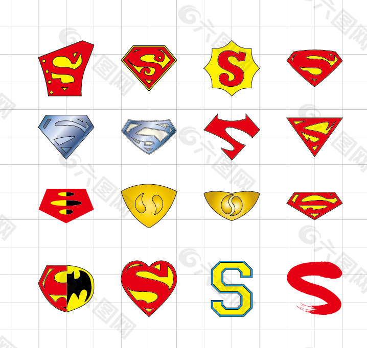 超人标志的各种变形设计之二