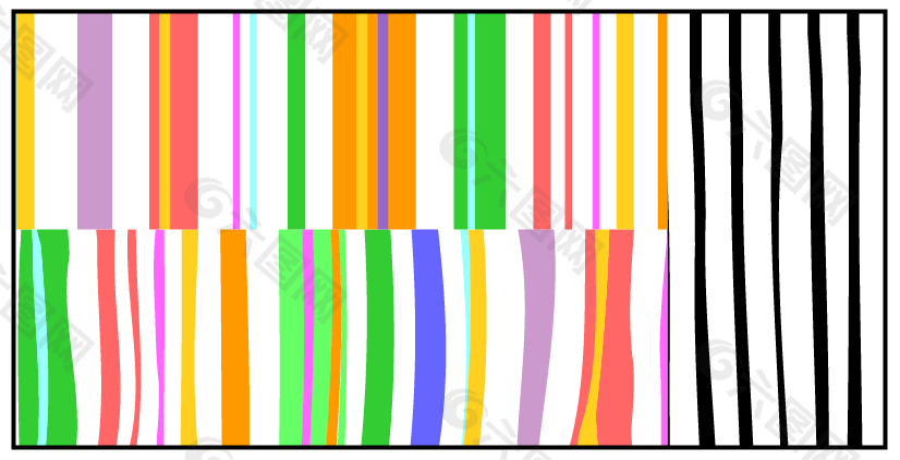 自然随笔无约束彩色竖条底纹花纹