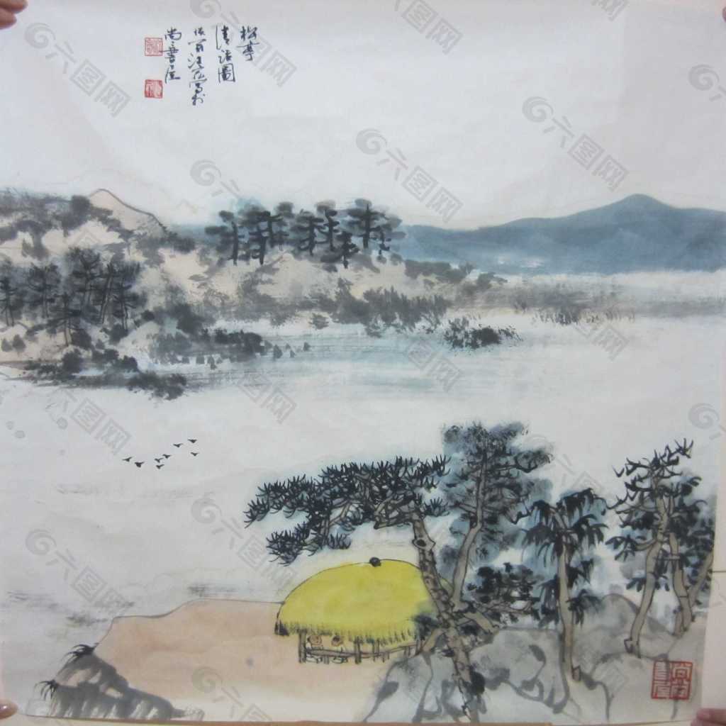 山水树木素材画