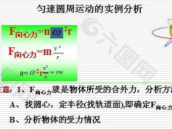 匀速圆周运动的实例分析