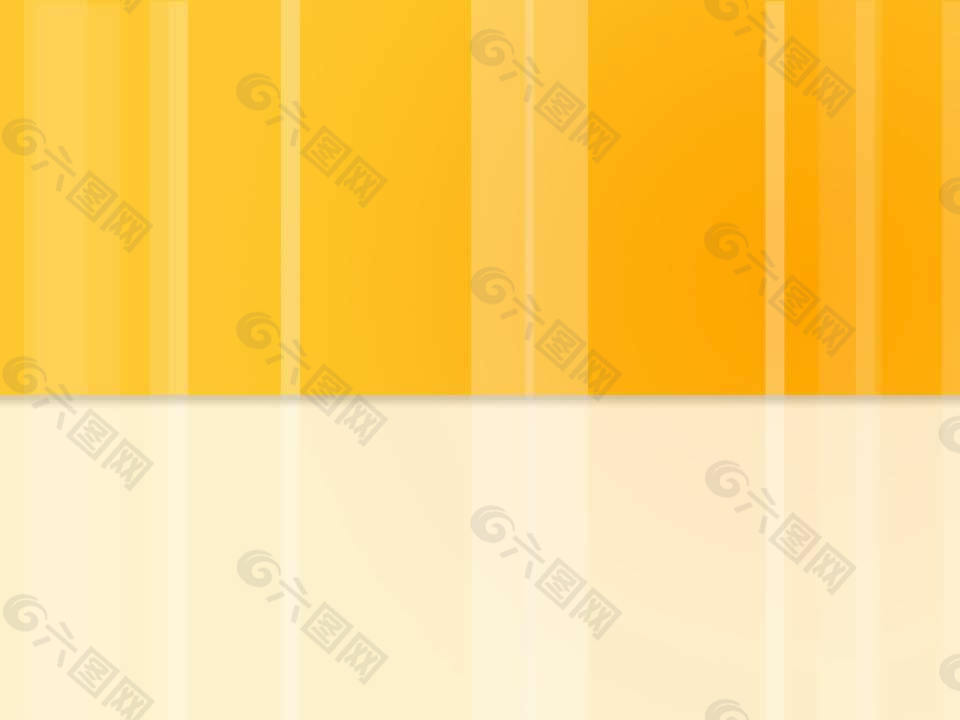 黄色条纹PPT模板