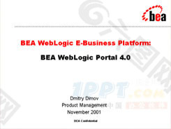 BEA WebLogic Portal 4.0ppt模板