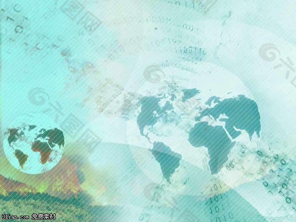绿色星球PPT模板