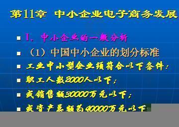 中小企业电子商务发展