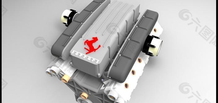 插件：法拉利V12 5 7升发动机