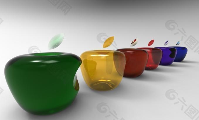 3D苹果标志