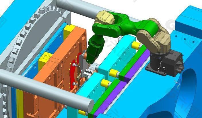 注塑模具的自动化（机器人）