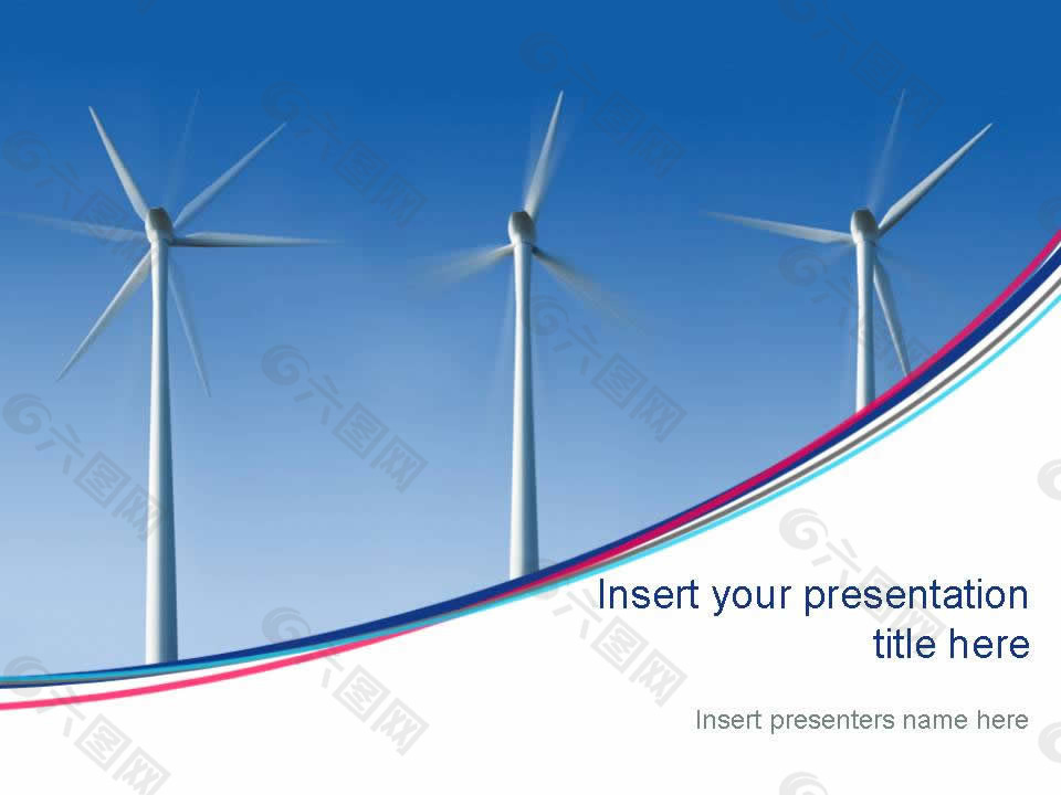 风力发电工业PPT模板
