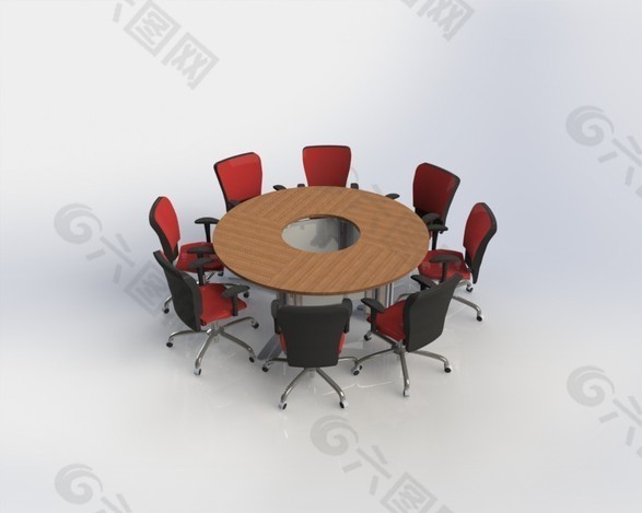 圆形会议桌