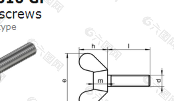 翼形螺钉的DIN 316（德国）