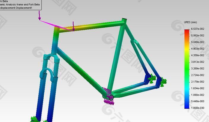 一种自行车车架| SolidWorks工程线性动态
