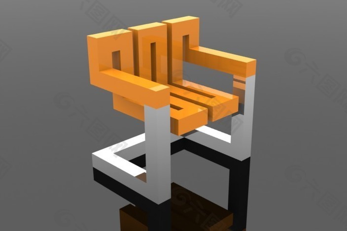 锯齿形的椅子