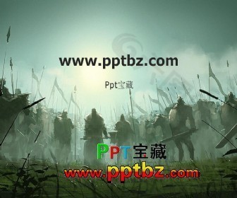 三国演义战争画面ppt模板
