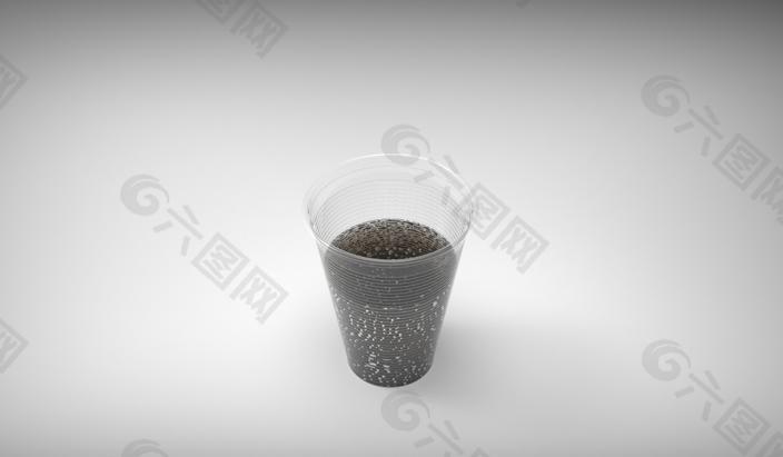 焦炭的塑料杯