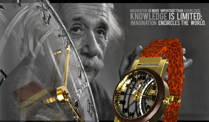 艾伯特爱因斯坦-时间和空间的织物