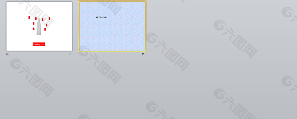 可乐红点进度条动态ppt模板