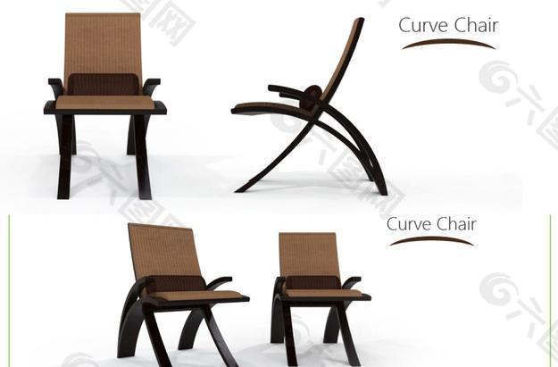 曲线的椅子