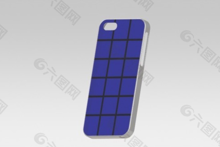 抓斗CAD iPhone太阳能充电器的情况下