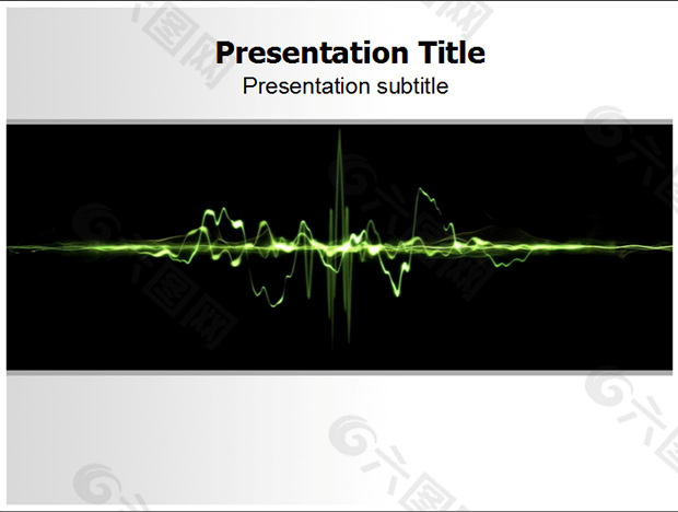波形图ppt模板